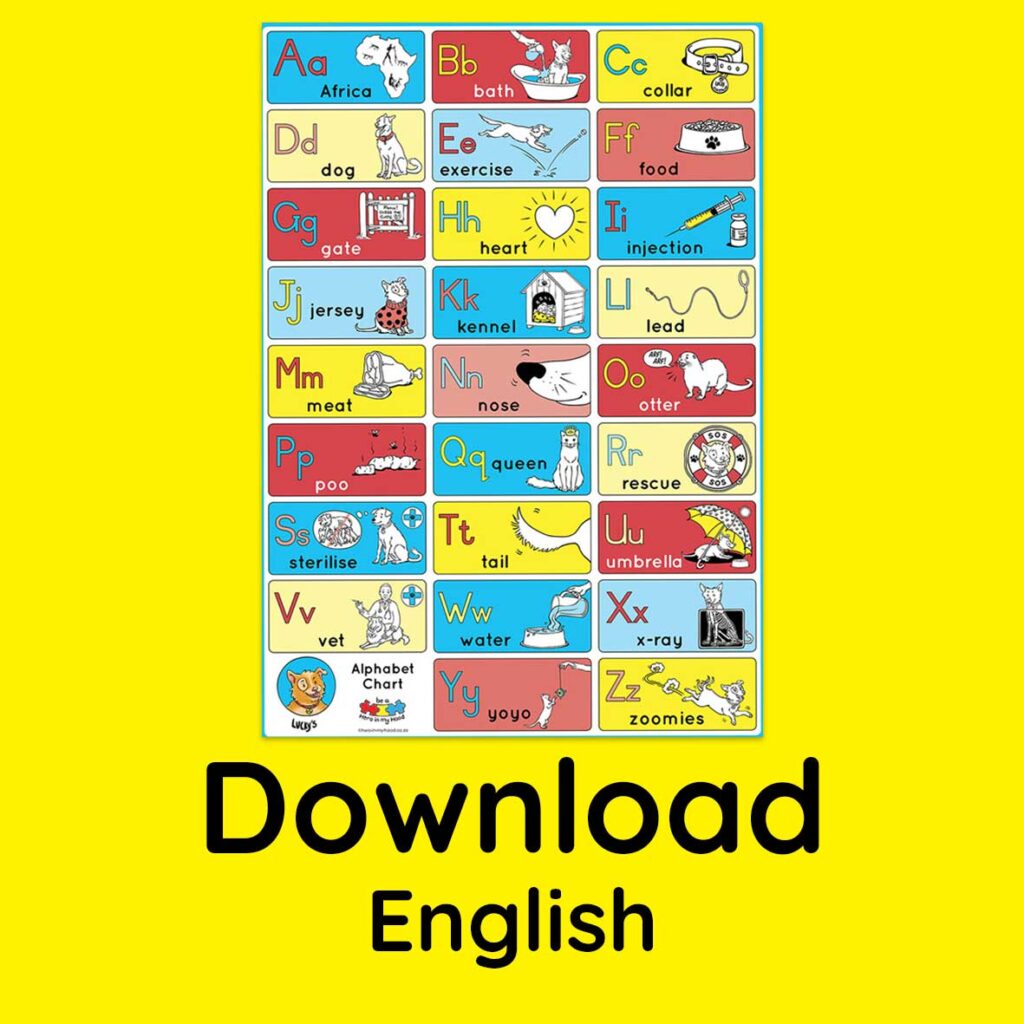 Lucky's Alphabet Chart, English - download