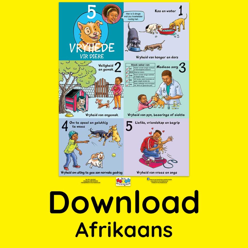 5 Freedoms Poster, Afrikaans - download