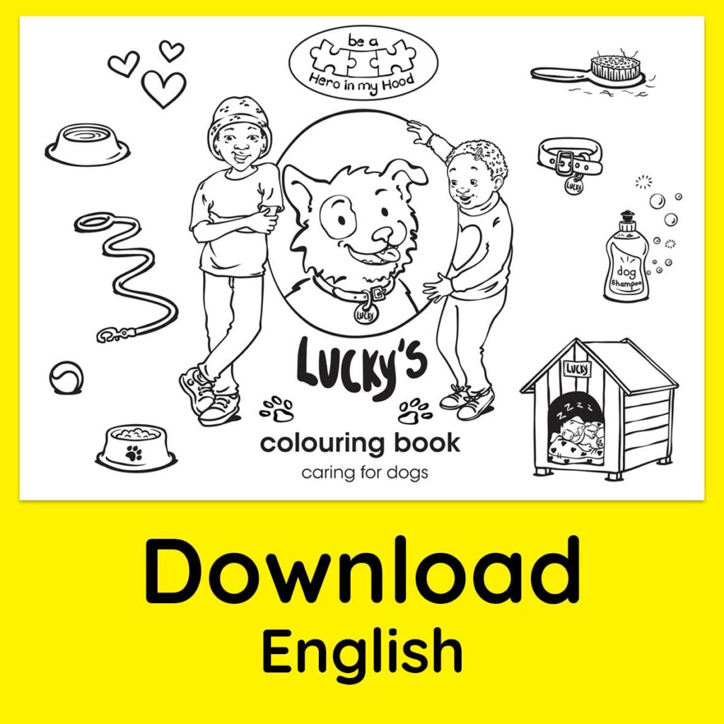 Lucky's colouring book, English - download