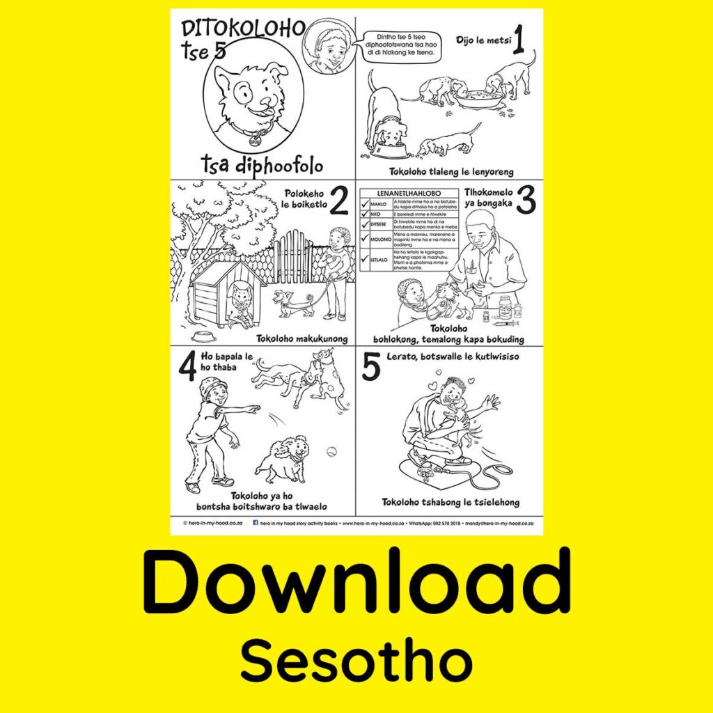 5 Freedoms handout, Sesotho - download