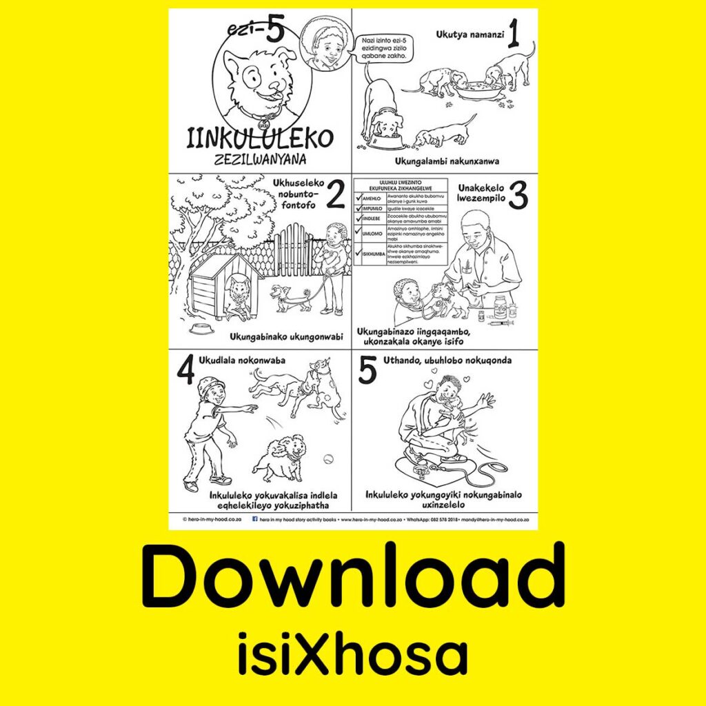 5 Freedoms handout, isiXhosa - download