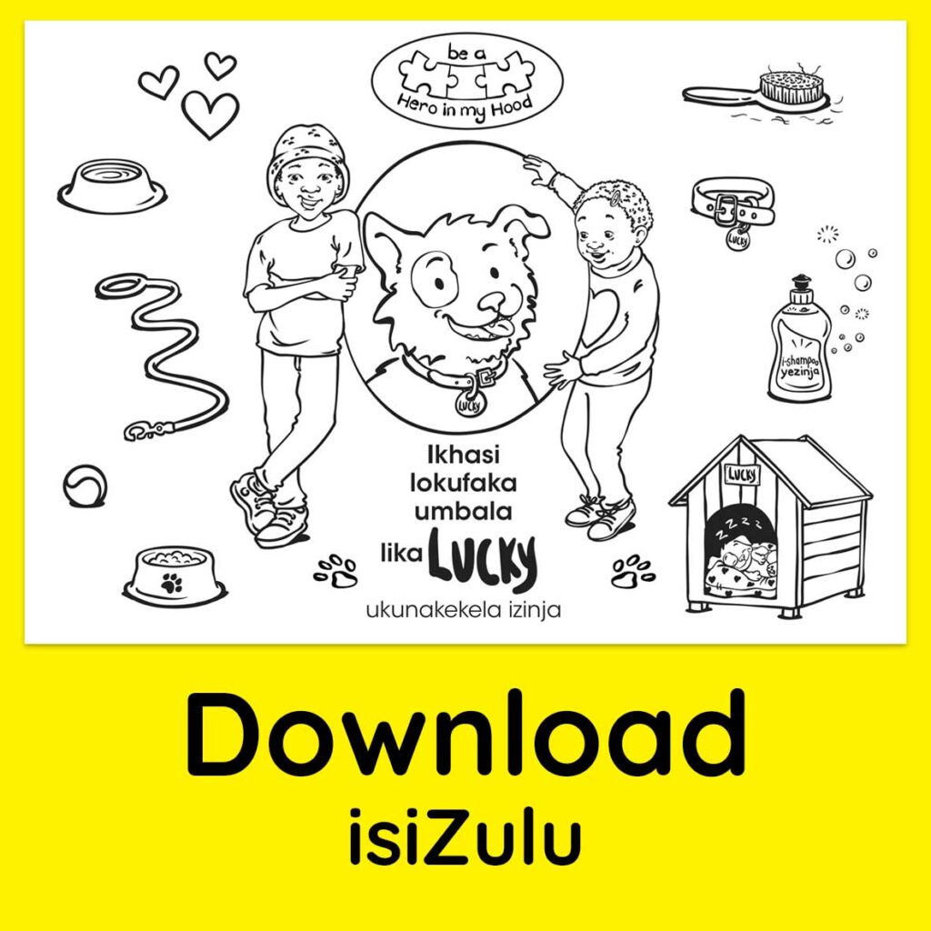 Lucky's colouring book, isiZulu - download
