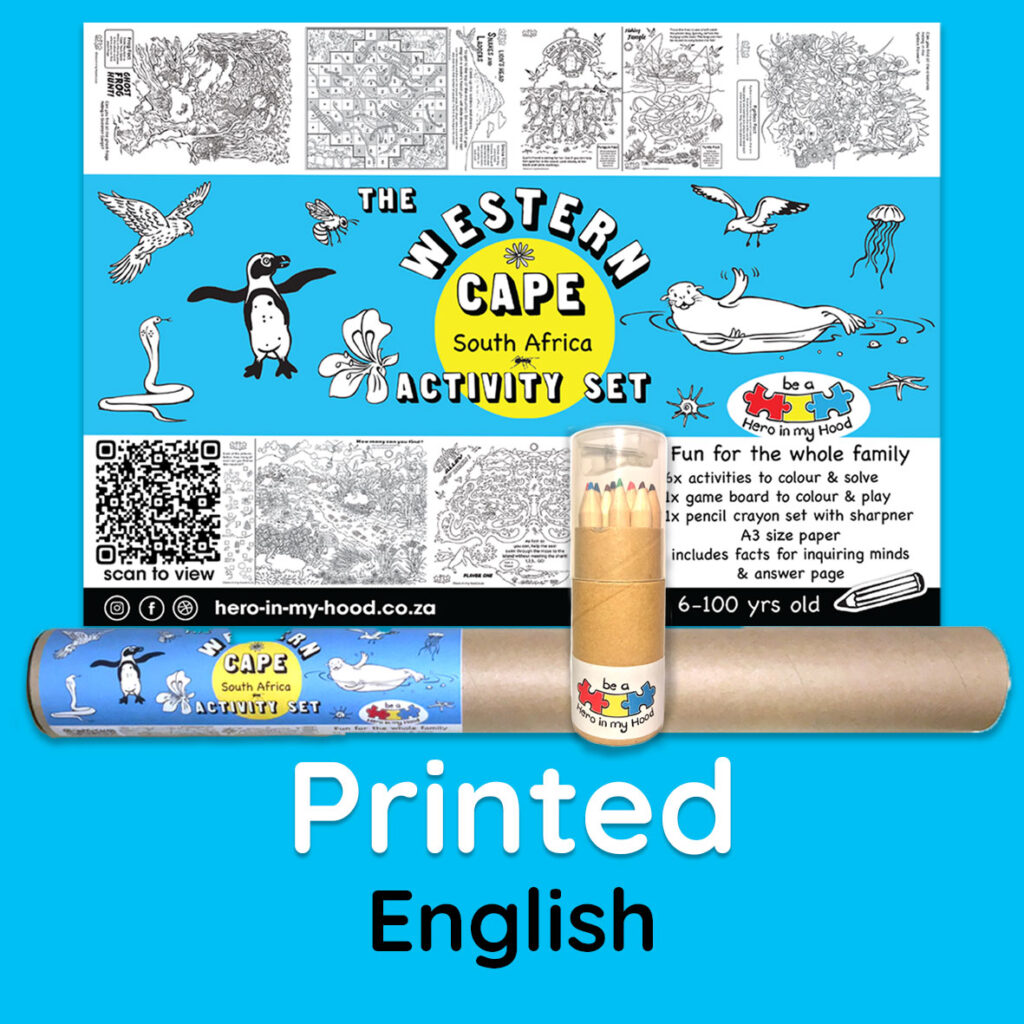 Western Cape Activity Set, A3 - printed