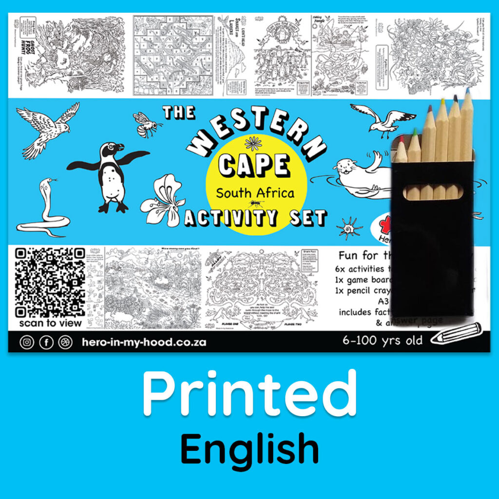 Western Cape Activity Set, A4 - printed