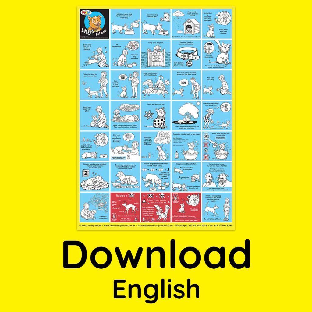 Lucky's Pet Care Poster, English - download