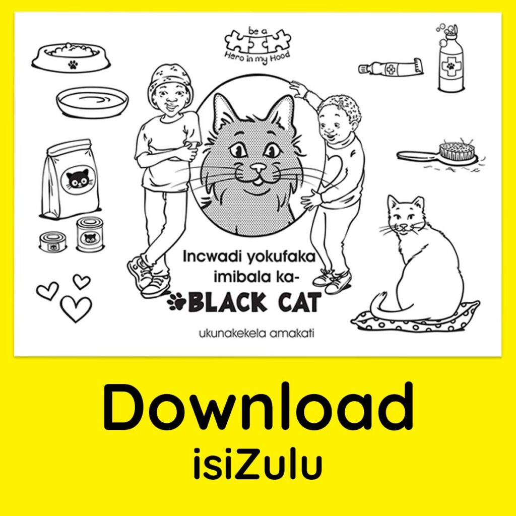 Black Cat's colouring book, isiZulu - download