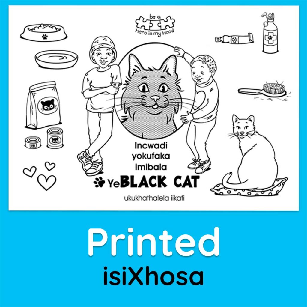 Black Cat's colouring book, isiXhosa - printed