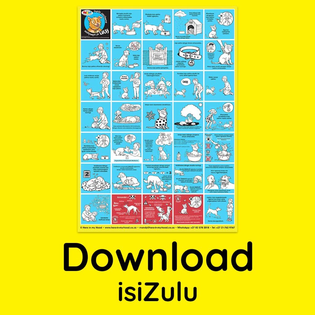 Lucky's Pet Care Poster, isiZulu - download