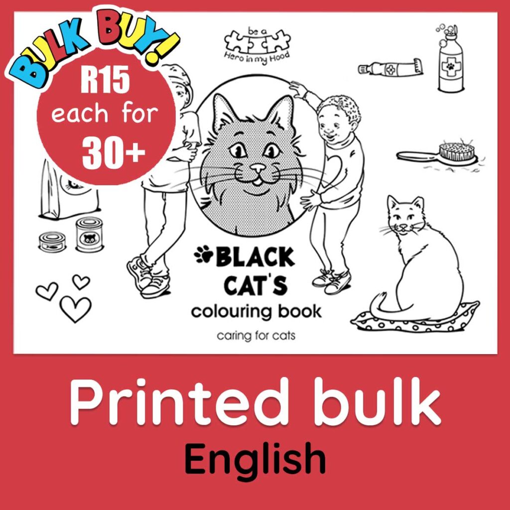 Black Cat's colouring book bulk buy, English - printed