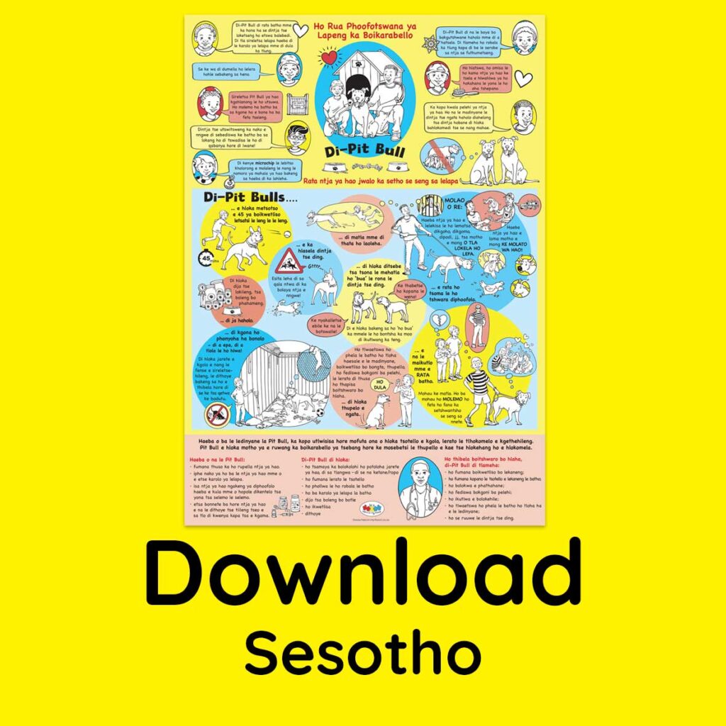 Pit Bull Poster, Sesotho - download