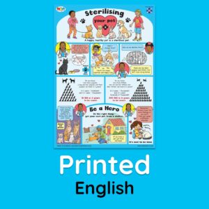 SPCA ECD sterilisation poster, English - printed