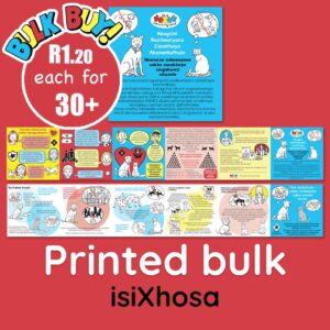 Sterilisation info brochure, isiXhosa - bulk printed