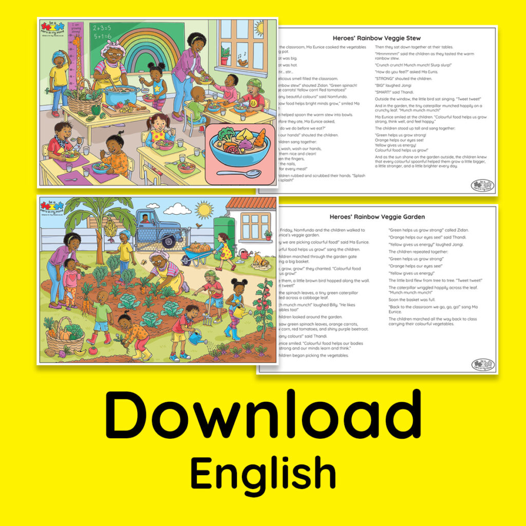 Nutrition Posters and Story, English, colour - download
